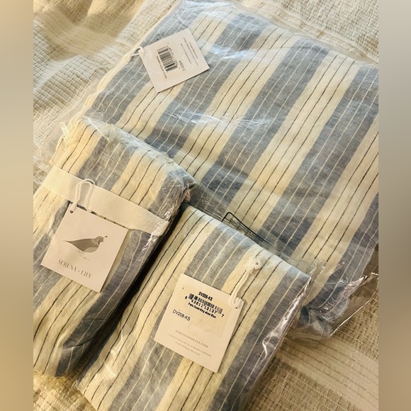 BNWT (2) Porto King Sham - Blue - Picture 4 of 4